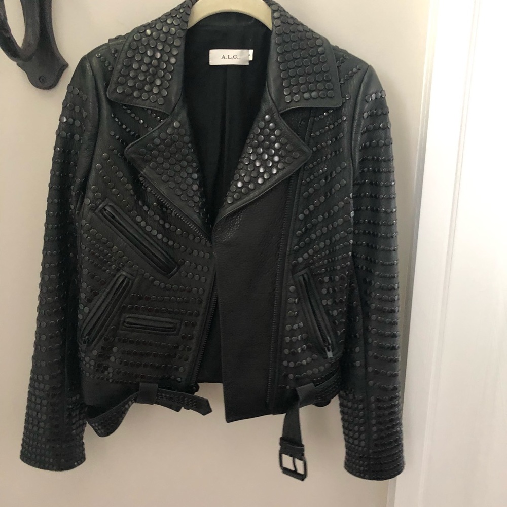 ALC Blake studded leather jacket